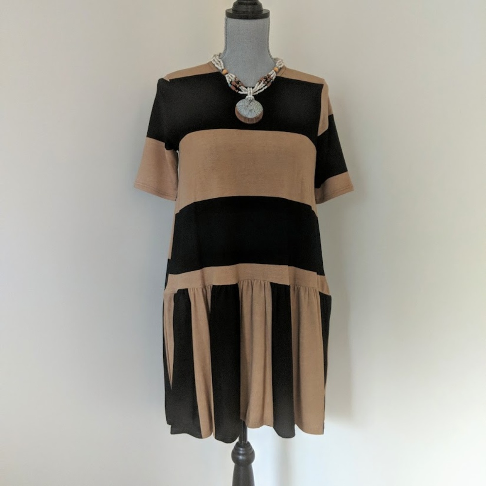 [Gypsy Magic] Stripe Hi-Lo Tunic Dress